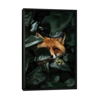 iCanvas "I Love My Heart Because It's Yours" by Karen Cantuq Framed